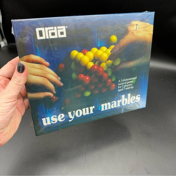 NIB Orda Use Your Marbles Puzzle Board Game - strategy for two players. HTF - Picture 2 of 5
